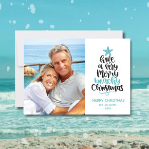 Beach Christmas Card