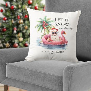 Beach Christmas Cushion