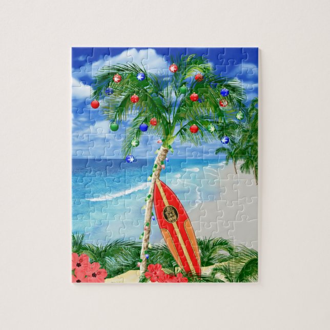 Beach Christmas Jigsaw Puzzle (Vertical)