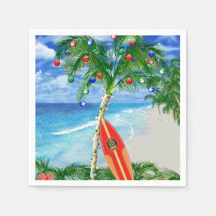 Beach Christmas Napkin