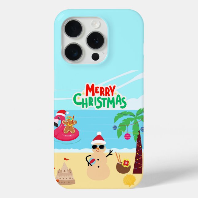 Beach Christmas Scene Case-Mate iPhone Case (Back)