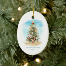Beach Christmas Tree Photo