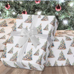 Beach Christmas Tree Wrapping Paper<br><div class="desc">Get into the holiday spirit with this unique Christmas wrapping paper featuring a Christmas tree pattern made of shells and starfish. Perfect for wrapping beachy holiday wishes, this paper is ideal for anyone living in tropical places like Florida, Hawaii, or the Bahamas, or for those who simply adore the beach...</div>