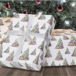 Beach Christmas  Wrapping Paper<br><div class="desc">Get into the holiday spirit with this unique Christmas wrapping paper featuring a Christmas tree pattern made of shells and starfish. Perfect for wrapping beachy holiday wishes, this paper is ideal for anyone living in tropical places like Florida, Hawaii, or the Bahamas, or for those who simply adore the beach...</div>