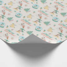 Beach Christmas Wrapping Paper