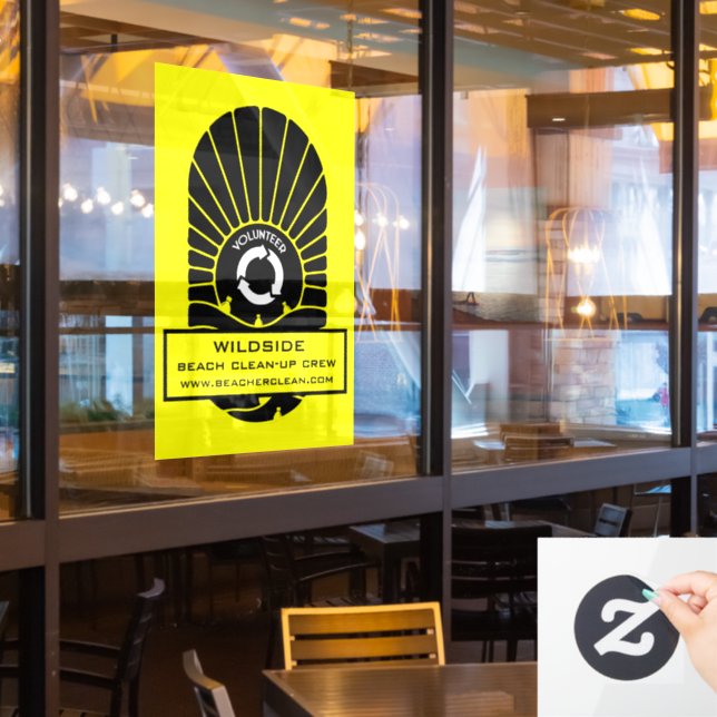 Beach Clean - Up Volunteer Crew (Restaurant Window)