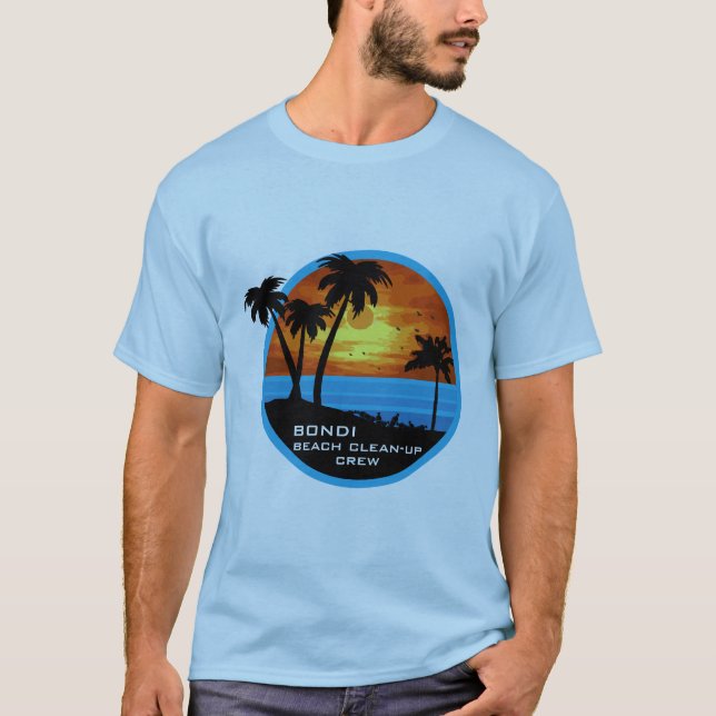 Beach Clean - Up Volunteer Crew T-Shirt (Front)