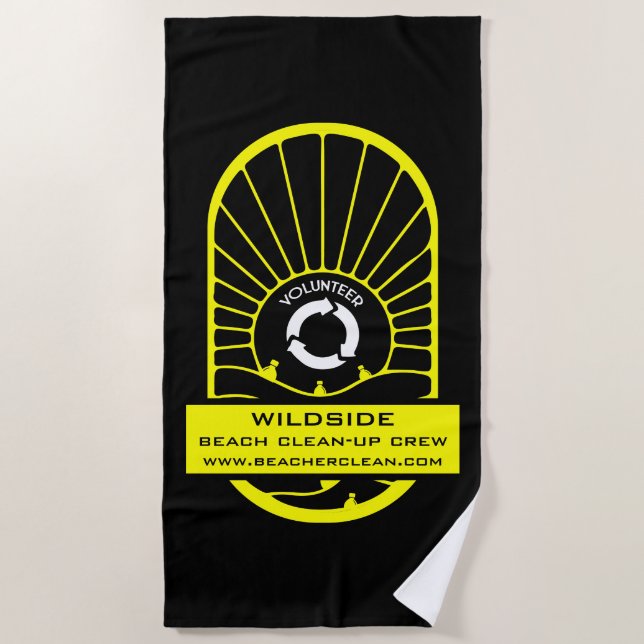 Beach Clean - Up Volunteer Crew Towel (Front)