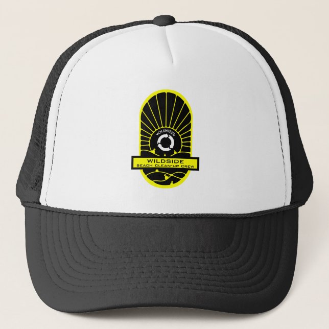 Beach Clean - Up Volunteer Crew Trucker Hat (Front)