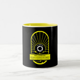 Beach Clean - Up Volunteer Crew Two-Tone Coffee Mug