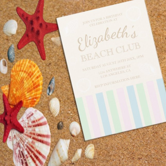 Beach Club Birthday Invitation (Creator Uploaded)