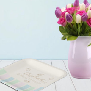 Beach Club Birthday Paper Plate