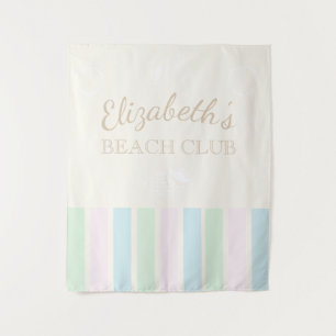 Beach Club Birthday Tapestry