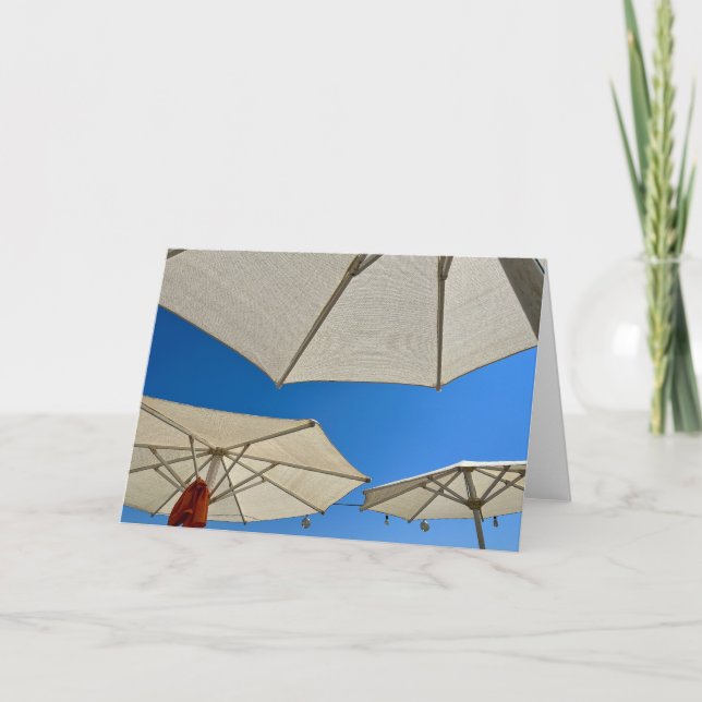 Beach Club Parasols  Card (Front)