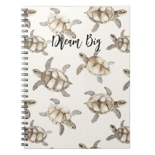 Beach Coast Ocean Sea Turtles Notebook