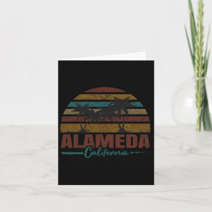 Beach Coastal City Vacation Souvenir Alameda Card