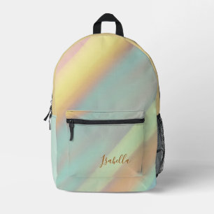 Beach Coastal Seashell Pattern Custom Name Printed Backpack