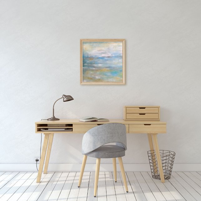 Beach Coastal Theme Abstract Painting  Poster (Creator Uploaded)