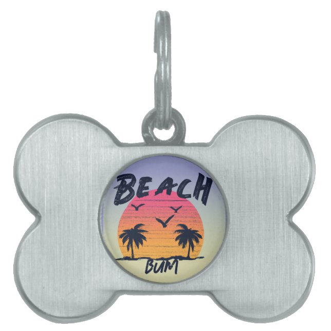 Beach/coastal/tropical/Hawaiian Pet ID Tag (Front)