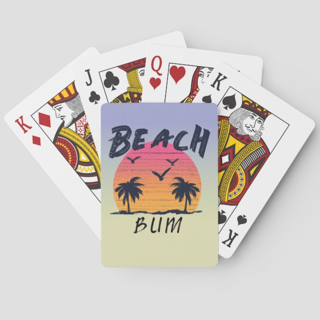 Beach/coastal/tropical/Hawaiian Playing Cards (Back)