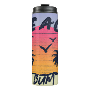 Beach/coastal/tropical/Hawaiian Thermal Tumbler