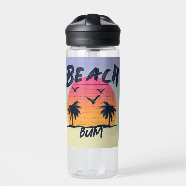 Beach/coastal/tropical/Hawaiian Water Bottle (Front)