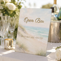 Beach coastal wedding Open Bar