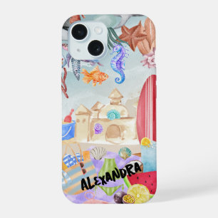 Beach Collage, Ocean & Summer Vibes  Phone Case