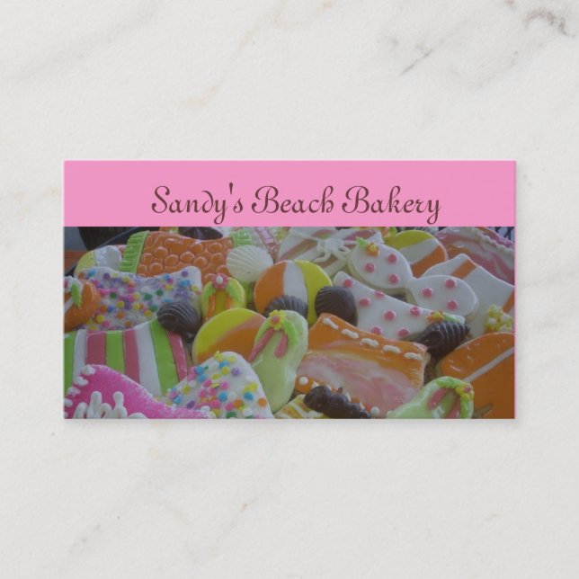 beach cookies business card (Front)