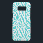 Beach Coral Reef Pattern Nautical White Blue Case-Mate Samsung Galaxy S8 Case<br><div class="desc">This pretty ocean / beach-inspired repeating nautical pattern looks like an intricately-woven coral reef in white on a beachy - blue background. The original, elegant coral reef design is made in a stencil look. The colour of blue is reminiscent of bright, clear tropical seas. This simple, modern design is perfect...</div>