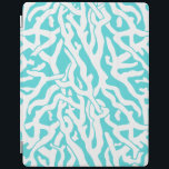 Beach Coral Reef Pattern Nautical White Blue iPad Smart Cover<br><div class="desc">This pretty ocean / beach-inspired repeating nautical pattern looks like an intricately-woven coral reef in white on a beachy - blue background. The elegant coral reef pattern is made in a stencil look. The colour of blue is reminiscent of bright, clear tropical seas. This simple, modern design is perfect for...</div>