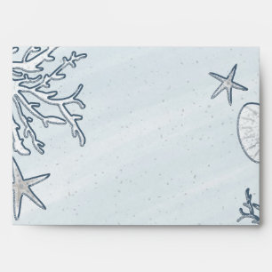 Beach Coral Reef Sea Shell & Starfish Envelopes