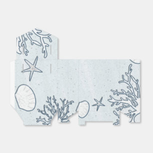 Beach Coral Reef Sea Shell & Starfish Favour Boxes