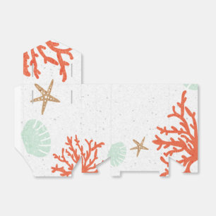 Beach Coral Reef Sea Shell & Starfish Favour Boxes