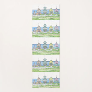 Beach Cottage Pastel Yoga Mat