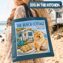 BEACH COTTAGE Shrimp Tacos Art Muse Chow Mug