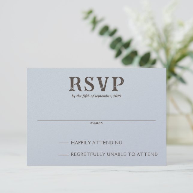 Beach Couple RSVP Card (Standing Front)