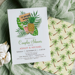 Beach Couples Shower Invitation