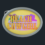Beach Cowgirl Belt Buckle<br><div class="desc">Beach Cowgirl</div>