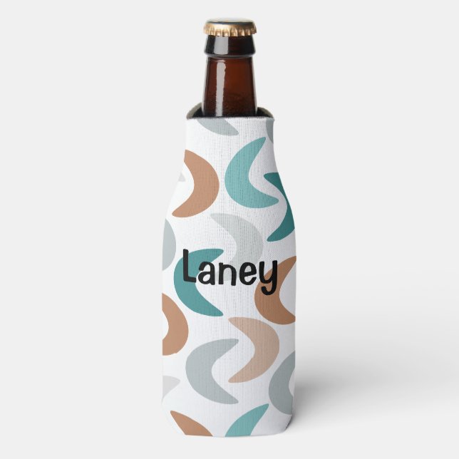 Beach Crescents  Bottle Cooler (Bottle Front)