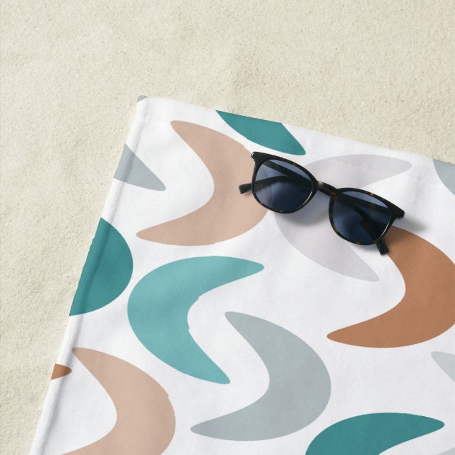 Beach Crescents  Towel (In Situ)