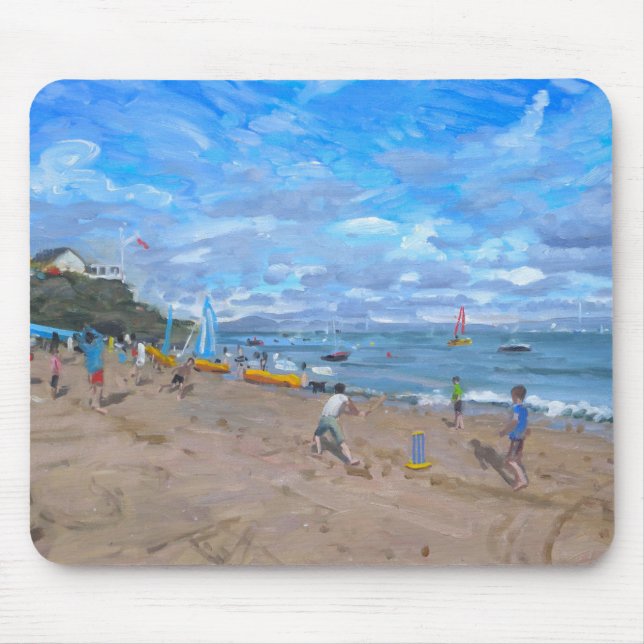 Beach cricket Abersoch 2013 Mouse Pad (Front)