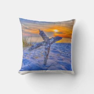 Beach cross coffee mug cushion