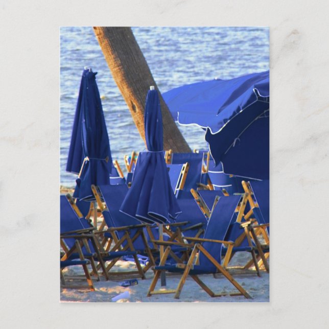 Beach Crowd by Leslie Peppers Postcard (Front)