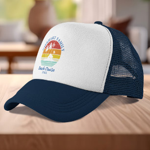 Beach Cruise Family Reunion Retro Matching Trucker Hat