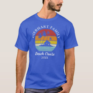 Beach Cruise Retro Family Reunion Vacation T-Shirt