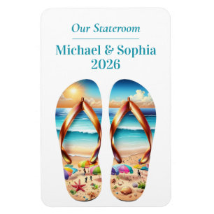 Beach Cruise Ship Stateroom Magnet