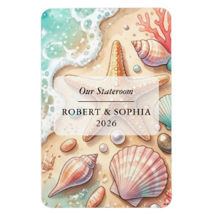 Beach Cruise Ship Stateroom Magnet
