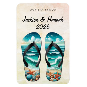 Beach Cruise Ship Stateroom Magnet