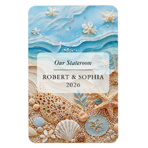 Beach Cruise Ship Stateroom Magnet